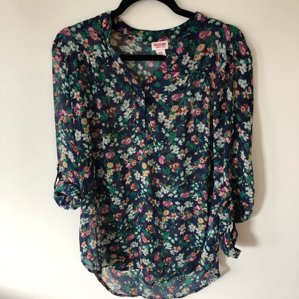 Sheer floral blouse (2/$20 bundle)